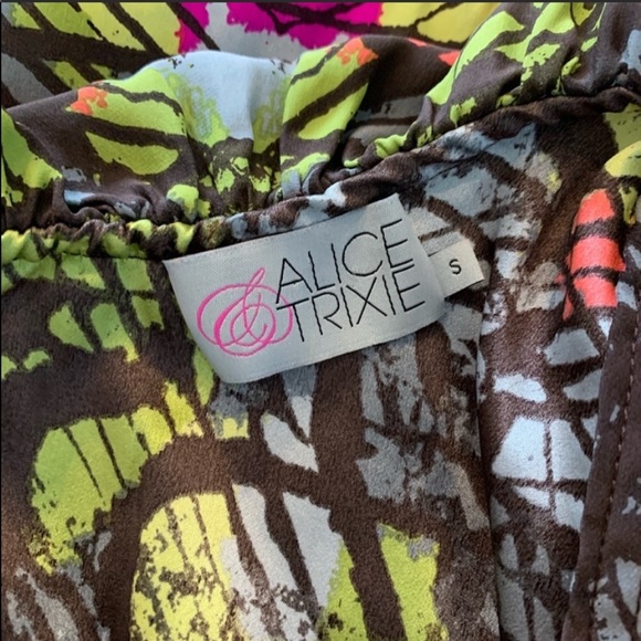 Alice & Trixie Silk One Shoulder Belted Dress - Picture 8 of 9